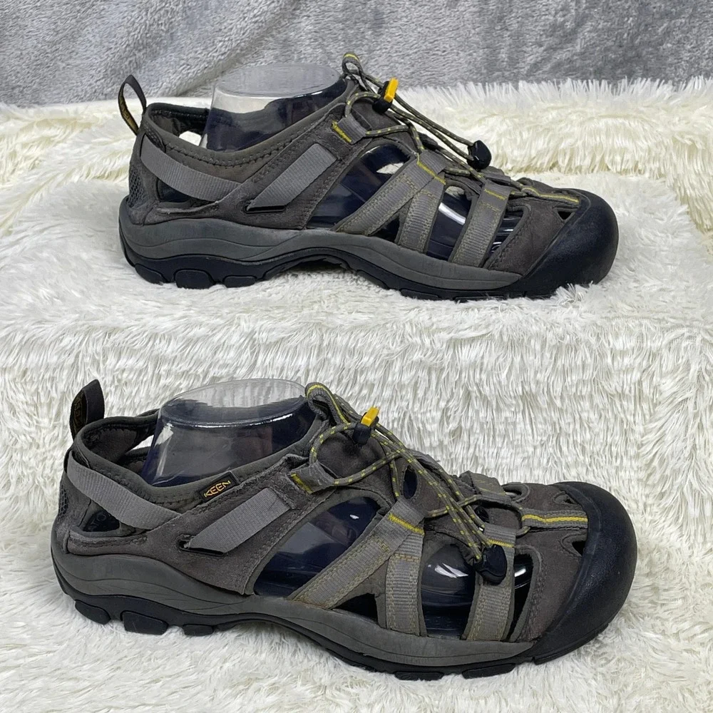 Keen Arroyo II Hiking Sandals Mens 11 Gray Very Good Waterproof Leather Trail